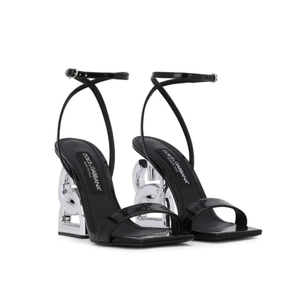 Dolce & Gabbana Shoes - Dolce & Gabbana Black Patent Leather Sandals